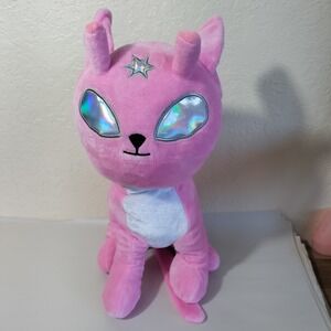 Ideal Toys Direct Pink Alien Cat Plush Stuffed Animal Toy Kids